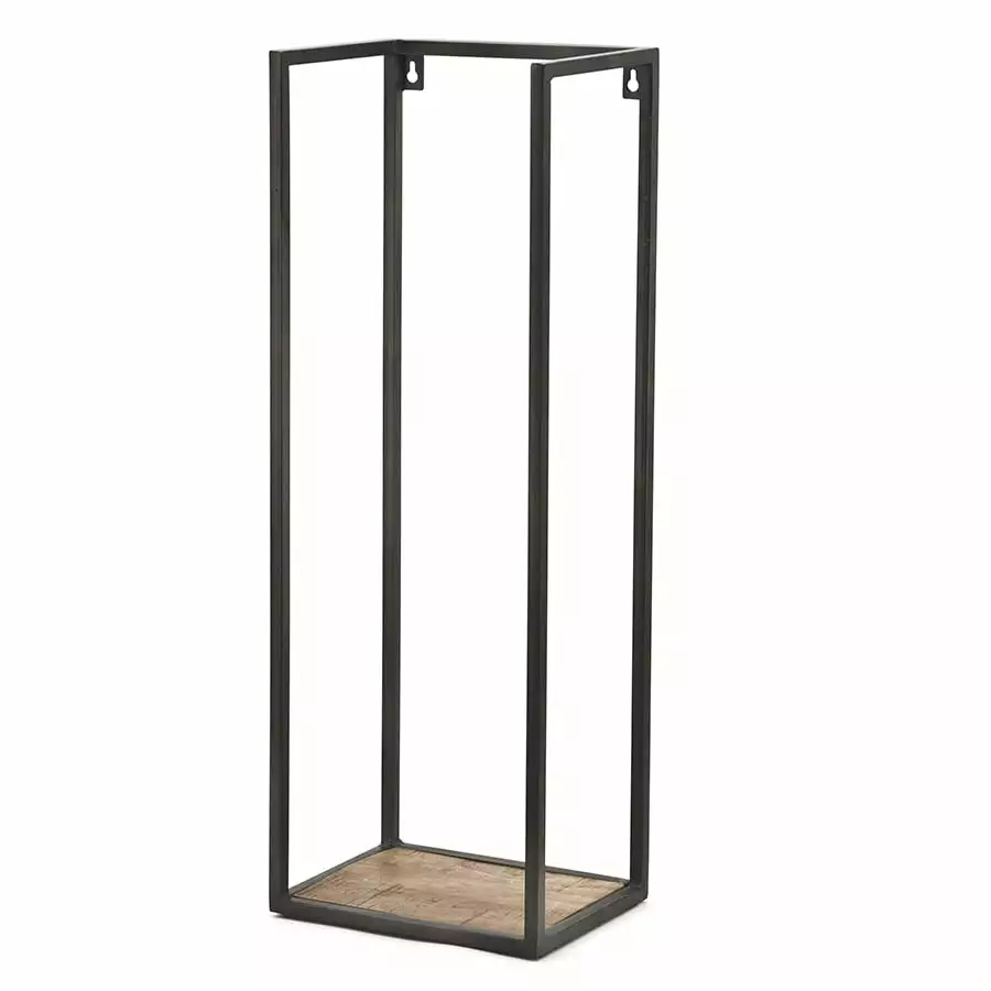 BY-BOO Stand-off Large Puuhylly Rautakehyksellä 1 BY-BOO Stand-off Large Puuhylly Rautakehyksellä