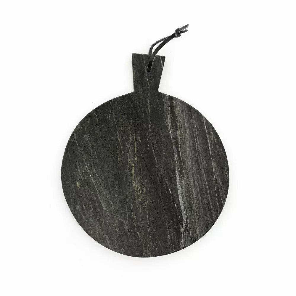 Pyöreä Valkoinen Marmorinen Leikkuulauta 3 Pyöreä Valkoinen Marmorinen Leikkuulauta - Image 3