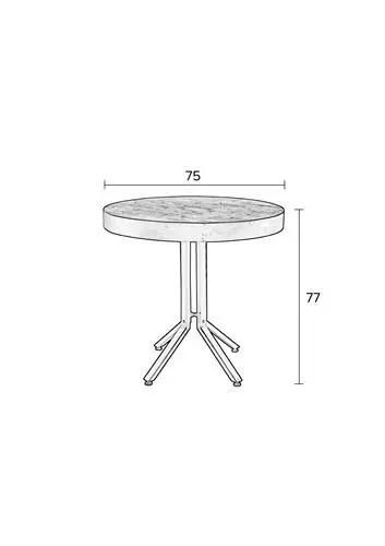 SNUGG Black Pyöreä Bistropöytä 2 SNUGG Black Pyöreä Bistropöytä - Image 2