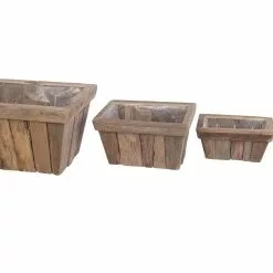 Suuret Puiset Suojaruukut /4kpl Setti