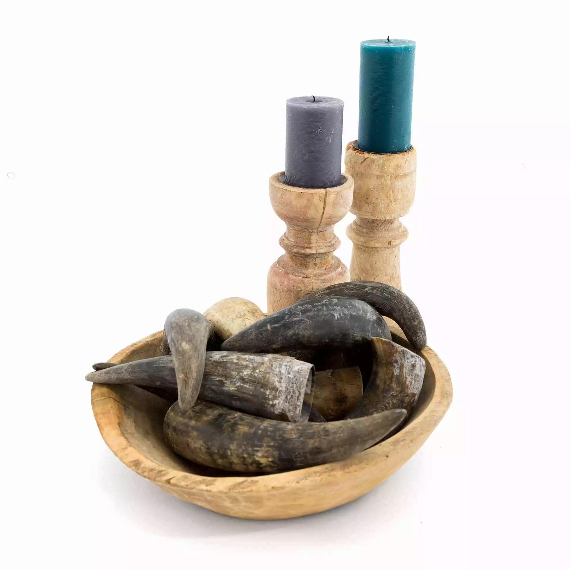 RUSTIK LYS Pöytäkynttilä Petrolinsininen L 3 RUSTIK LYS Pöytäkynttilä Petrolinsininen L - Image 3