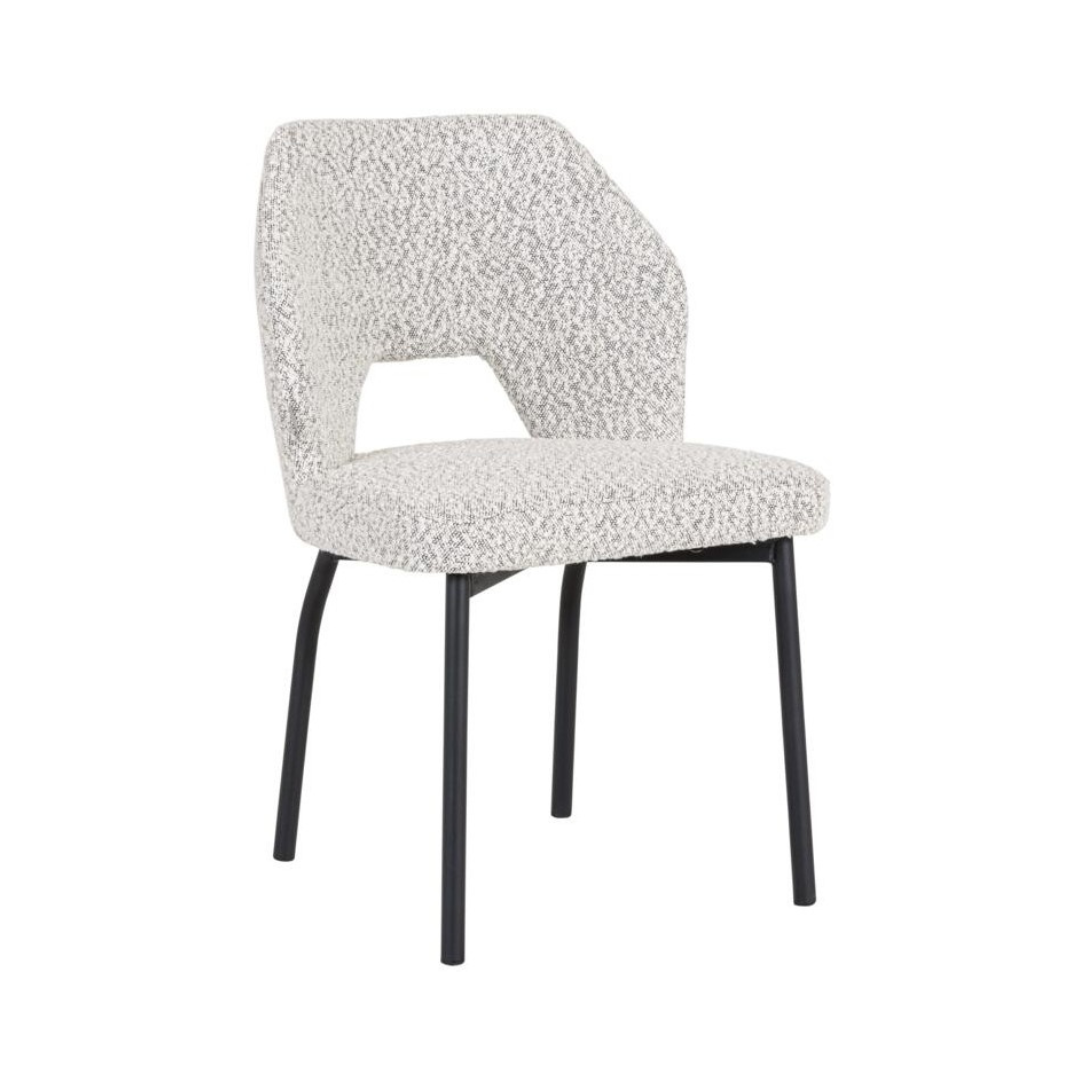 Bloom Ruokapöydän Tuoli, Harmaa Boucle 1 Bloom Ruokapöydän Tuoli, Harmaa Boucle