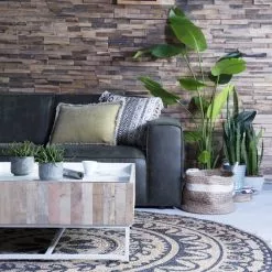 BY-BOO Iso Pyöreä Juuttimatto -Keittiö myymälä By Boo057 1