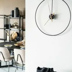 Sundial Small Seinäkello, Musta -Keittiö myymälä By Boo489 scaled e1632398040172 1