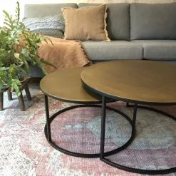 Setto Brass Large, Leveät Pyöreät Sohvapöydät, BY-BOO -Keittiö myymälä F3222F8B 0AF6 4766 B3AF 0615227495E9