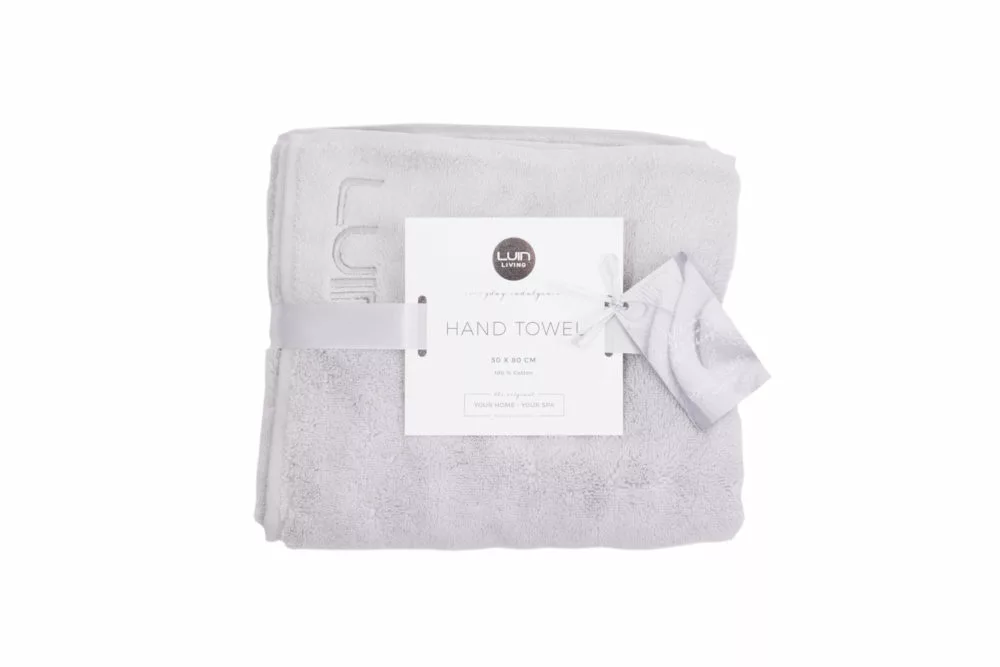 LUIN Käsipyyhe 50×80 Pearl Grey 1 LUIN Käsipyyhe 50×80 Pearl Grey