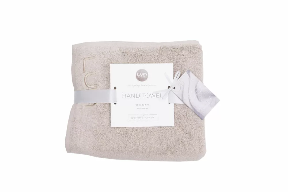 LUIN Käsipyyhe 50×80 Sand 1 LUIN Käsipyyhe 50×80 Sand