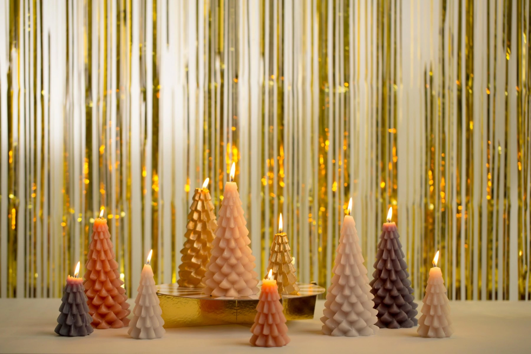 RUSTIK LYS Kuusikynttilä Kulta S 4 RUSTIK LYS Kuusikynttilä Kulta S - Image 4