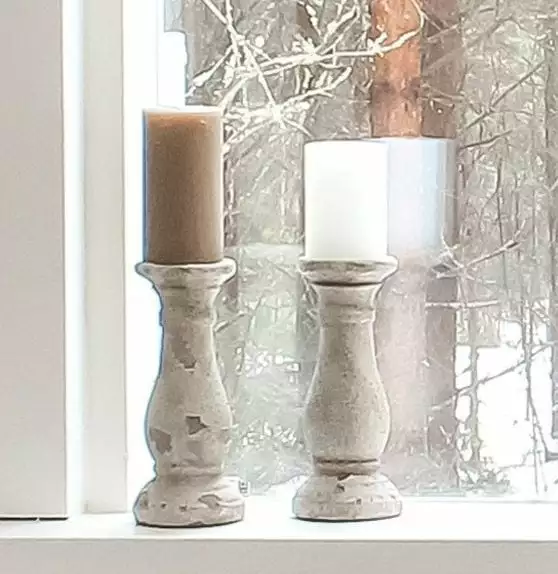 RUSTIK LYS Pöytäkynttilä Valkoinen L 5 RUSTIK LYS Pöytäkynttilä Valkoinen L - Image 5