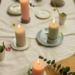 RUSTIK LYS Pöytäkynttilä M Viininpunainen -Keittiö myymälä Rustic sfeer 1 13