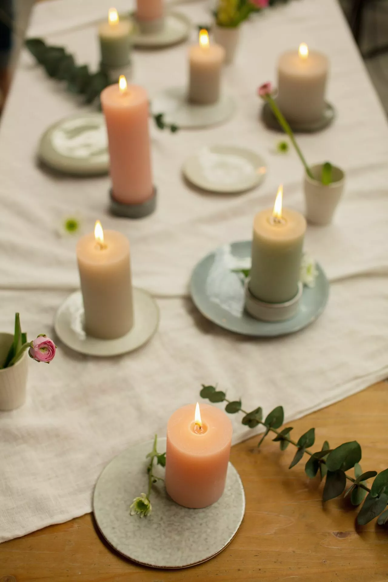 RUSTIK LYS Pöytäkynttilä Petrolinsininen L 2 RUSTIK LYS Pöytäkynttilä Petrolinsininen L - Image 2