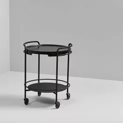 TRAYit Puutarjotin Musta, SACKit -Keittiö myymälä SERVEitWithBlackTray 1