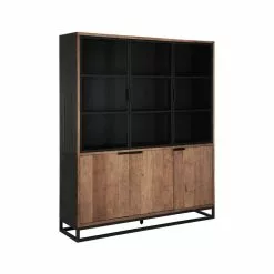 Cosmo Tiikkipuinen Vitriinikaappi 180