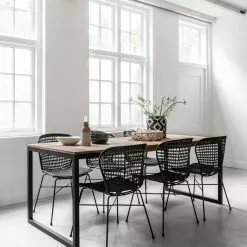 Elemental Tiikkipuinen Ruokapöytä, Useita Kokoja -Keittiö myymälä Snugg Must Living chair bahamas dining table elemental 1