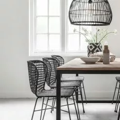 Elemental Tiikkipuinen Ruokapöytä, Useita Kokoja -Keittiö myymälä Snugg Must Living ruokailuryhma Elemental Bahamas 1 1