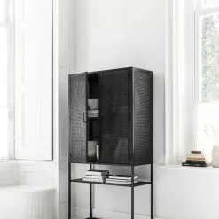 Spiderman Musta Rottinkikaappi 8 Spiderman Musta Rottinkikaappi -Keittiö myymälä Snugg Must Living spiderman kaappi 2 1