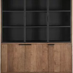 Cosmo Tiikkipuinen Vitriinikaappi 180 -Keittiö myymälä Snugg cosmo vitriinikaappi 1