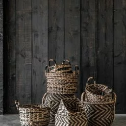 MUST LIVING Ovaalit Säilytyskorit -Keittiö myymälä Snugg must living korit 1 2