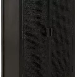 MUST LIVING Provence Musta Rottinkikaappi -Keittiö myymälä Snugg must living provence kaappi 1