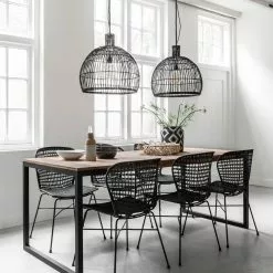 Elemental Tiikkipuinen Ruokapöytä, Useita Kokoja -Keittiö myymälä Snugg ruokailuryhma bahamas loom dining table elemental 1 2