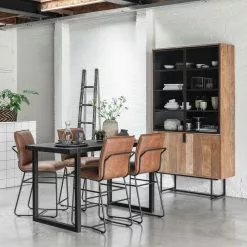 Delaware Konjakinvärinen Baarijakkara 8 Delaware Konjakinvärinen Baarijakkara -Keittiö myymälä Snugg saarekeryhma