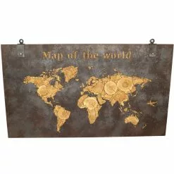 Rusty Worldmap 140×80 Maailmankartta