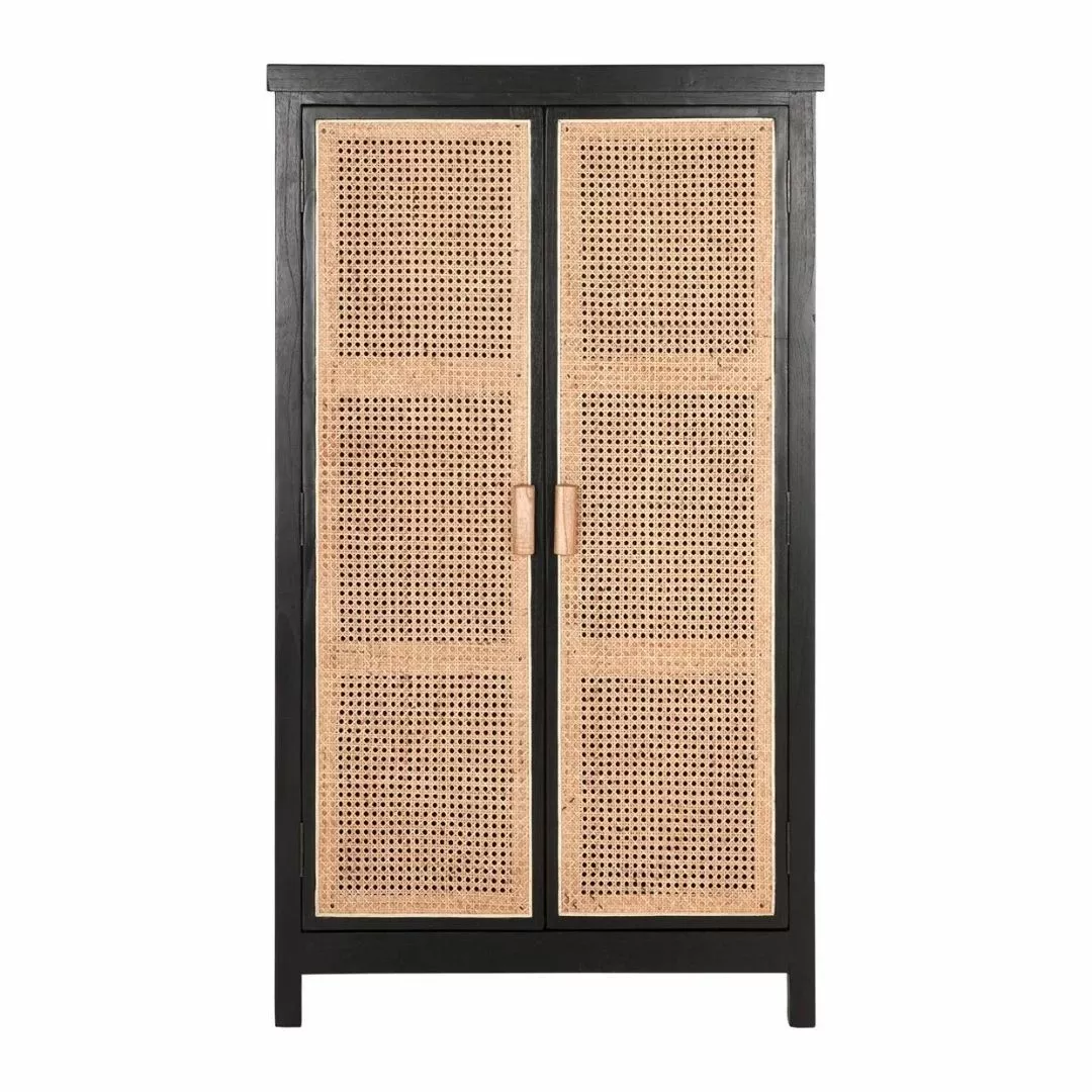 Provence Rottinkikaappi, Mustat Kehykset 1 Provence Rottinkikaappi, Mustat Kehykset