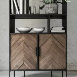 CRISS CROSS Puinen Kirjahylly 10 CRISS CROSS Puinen Kirjahylly -Keittiö myymälä cc 206100 bookcase detail 2