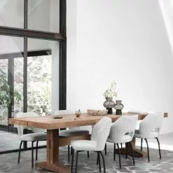 Bloom Ruokapöydän Tuoli, Harmaa Boucle 11 Bloom Ruokapöydän Tuoli, Harmaa Boucle -Keittiö myymälä cl 582755 borgo dining table ml 749514 bloom side chair boucle light grey