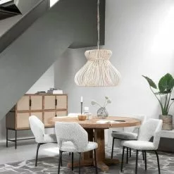 Bloom Ruokapöydän Tuoli, Valkoinen Boucle 10 Bloom Ruokapöydän Tuoli, Valkoinen Boucle -Keittiö myymälä cl 582761 castello dining table ml 749514 bloom side chair boucle light grey ml fungo