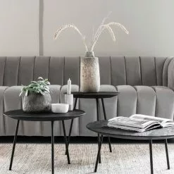Sohva Elegant, Vaaleanharmaa -Keittiö myymälä coffee tables jupiter black plus sofa elegant sfeer