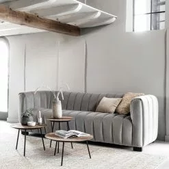 Sohva Elegant, Vaaleanharmaa -Keittiö myymälä coffee tables jupiter natural plus ml 751602 sofa elegant sfeer