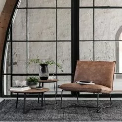 Delaware Hiilenvärinen Nojatuoli -Keittiö myymälä coffee tables venus natural plus lounge chair delaware sfeer 1 1 1