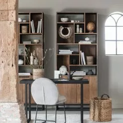 Cosmo Puinen Kirjahylly 10 Avolokerolla -Keittiö myymälä cs 605009 bookrack cosmo plus bt 438752 writing desk beam black plus ml 749693 side chair bouton sfeer 1