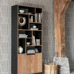 Cosmo Puinen Kirjahylly 10 Avolokerolla -Keittiö myymälä cs 605009 bookrack cosmo sfeer 1