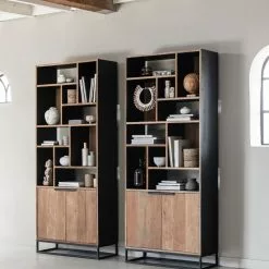 Cosmo Puinen Kirjahylly 10 Avolokerolla -Keittiö myymälä cs 605009 bookrack cosmo sfeer 2