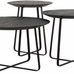 Neptunes Pyöreä Sohvapöytä Large, Musta -Keittiö myymälä hi 301141 plus hi 301143 plus hi 301145 coffee table neptunes black 2