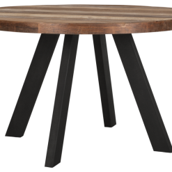 Timeless Jykevä Puinen Pyöreä Ruokapöytä 130