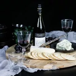 Pyöreä Leikkuulauta Kalanruotokuviolla -Keittiö myymälä mars more snijplank rond mango hout 41cm 5 1