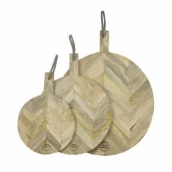 Edessä -Keittiö myymälä mars more snijplank rond mango hout 51cm 2 1