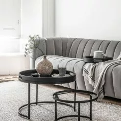 Fiber Pyöreä Sarjapöytä 11 Fiber Pyöreä Sarjapöytä -Keittiö myymälä ml 429438 table set golden fiber sfeer 1