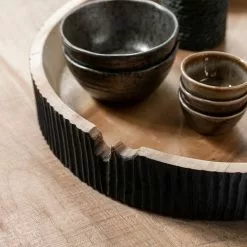 Puutarjotin Groove, Musta -Keittiö myymälä ml 430960 bowl groove detail