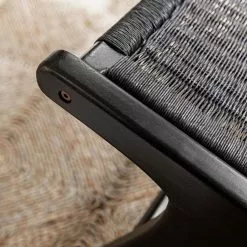 Lazy Loom Nojatuoli, Musta -Keittiö myymälä ml 450432 lounge chair lazy loom black detail 2