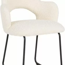 Vista Ruokapöydän Tuoli, Valkoinen Boucle 8 Vista Ruokapöydän Tuoli, Valkoinen Boucle -Keittiö myymälä must living arm chair vista 1