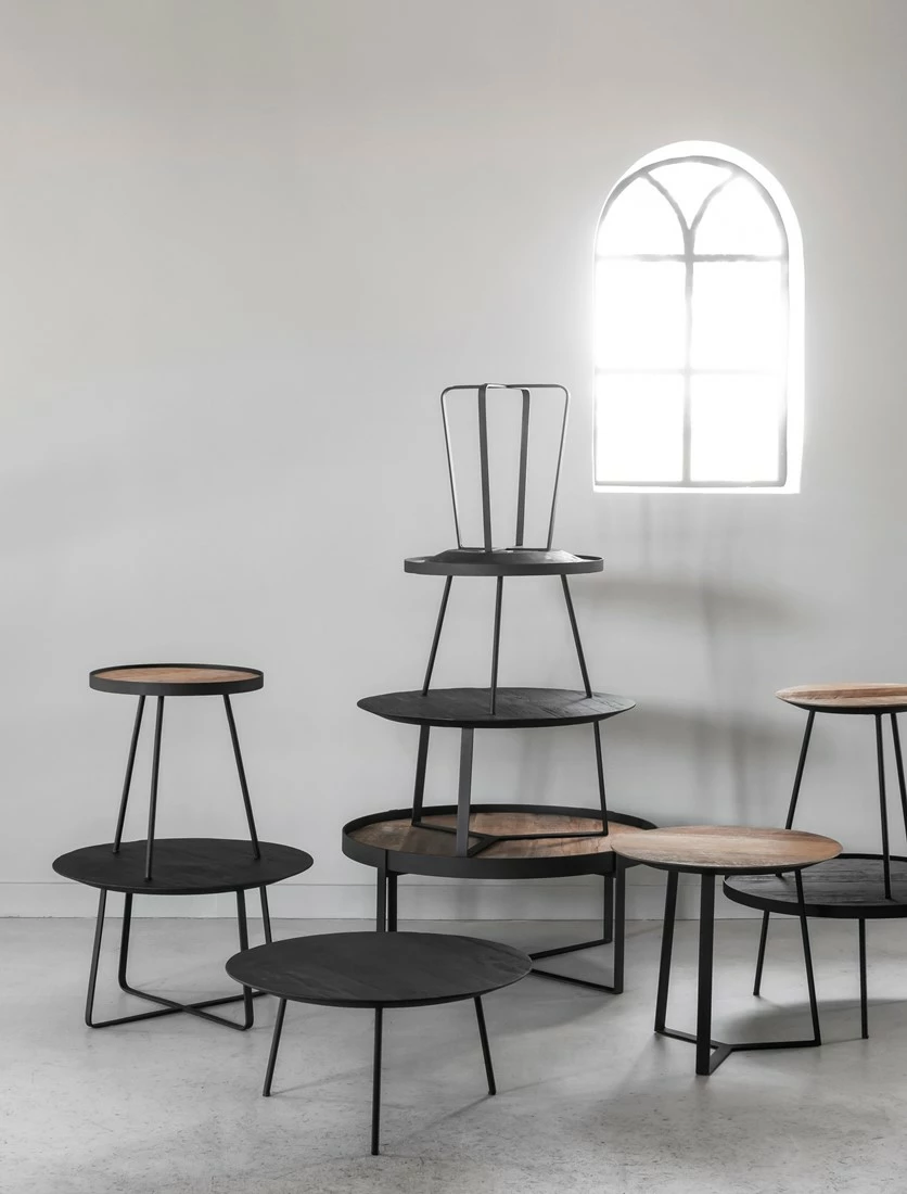 Neptunes Pyöreä Sohvapöytä Medium, Musta 5 Neptunes Pyöreä Sohvapöytä Medium, Musta - Image 5