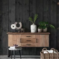 Timeless Tiikkipuinen Senkki -Keittiö myymälä side table black angel plus dresser beam no2 sfeer