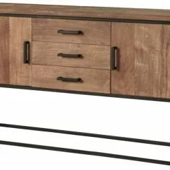 Timeless Tiikkipuinen Senkki -Keittiö myymälä ti 482122 dresser beam no2 2 doors 3 drawers 2