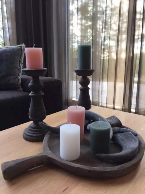 RUSTIK LYS Pöytäkynttilä Petrolinsininen L 4 RUSTIK LYS Pöytäkynttilä Petrolinsininen L - Image 4